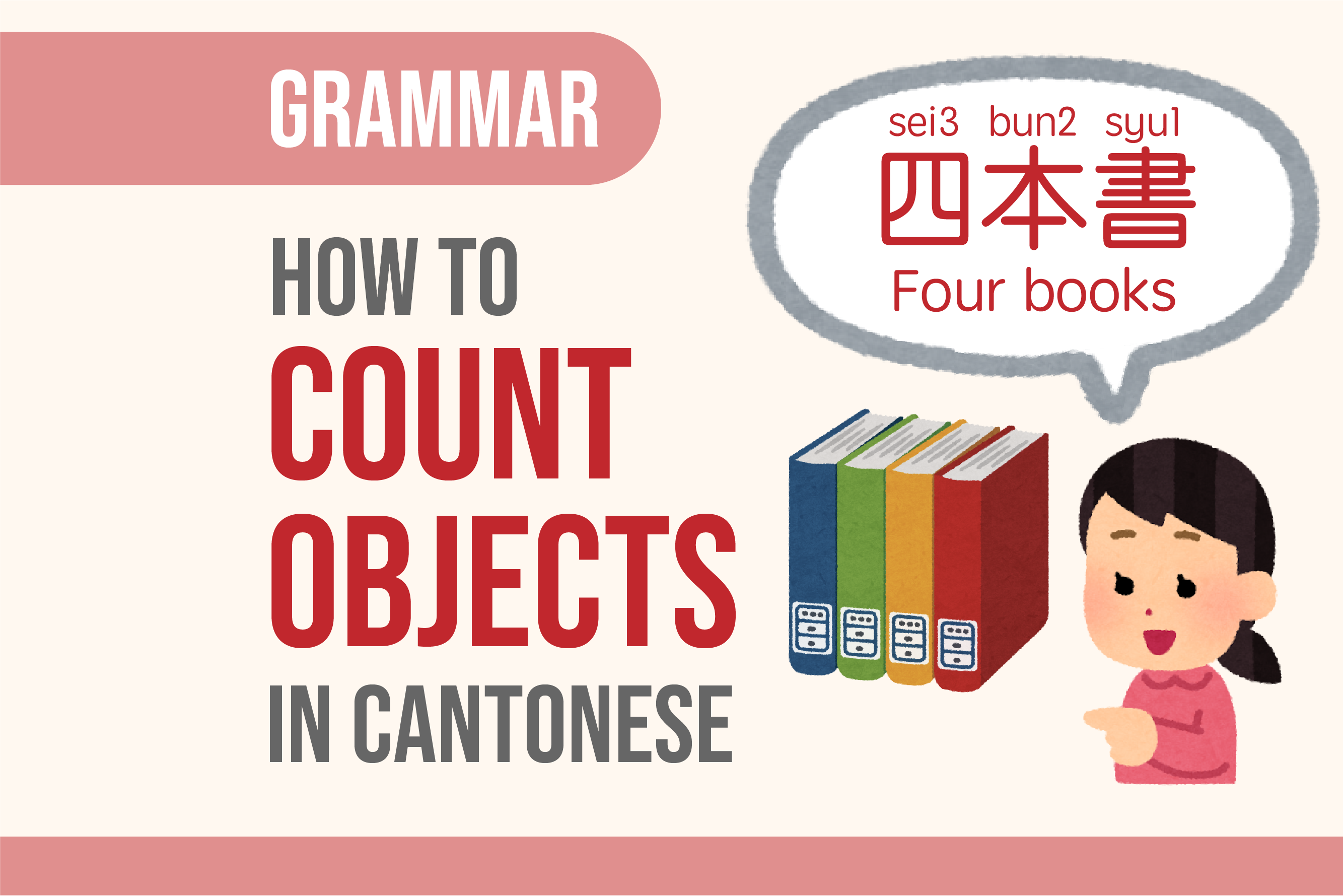 how can count objects in cantonese